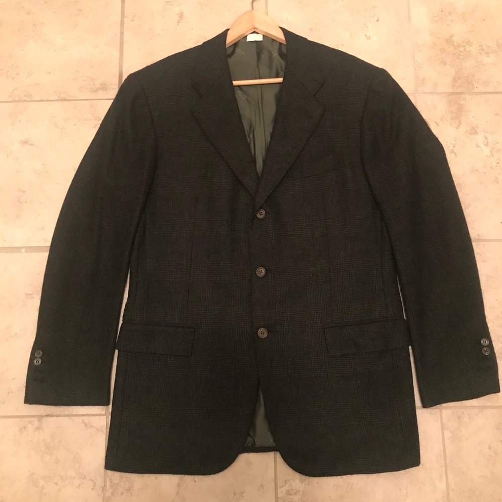 Kiton Napoli Cashmere Forest Green Jacket